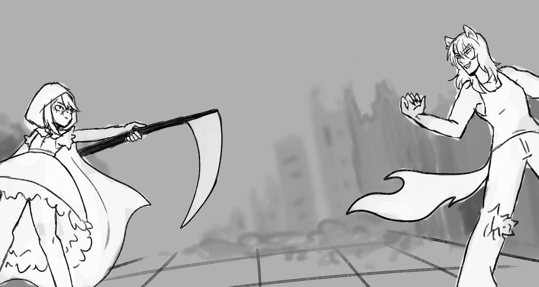 Storyboard "Red vs Wolf"